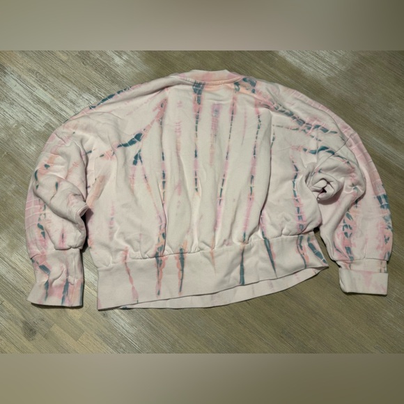 OLD NAVY TYE DYE PINK/BLUE WOMENS CROPPED SWEATER | Size XL - Picture 2 of 6